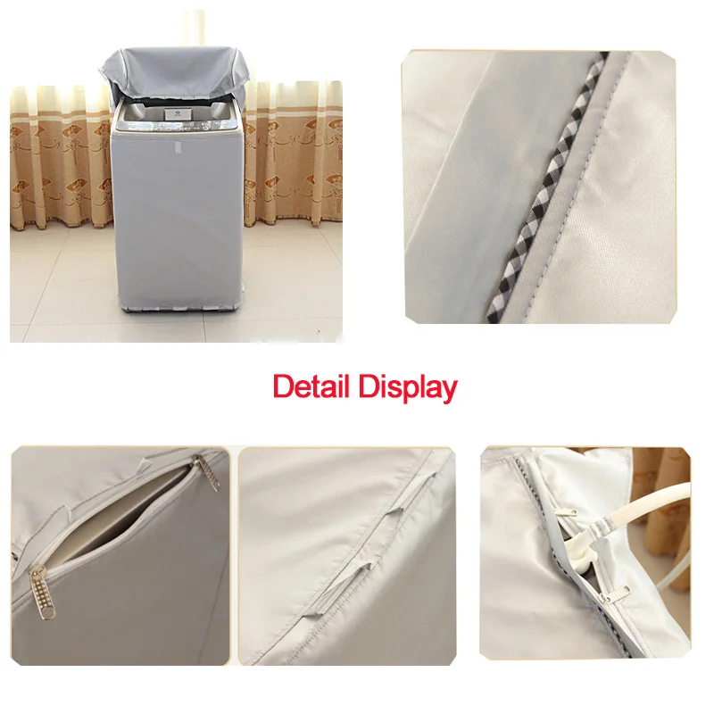 Серебряный солнцезащитный чехол для стиральной машины с защитой от пыли и влаги |