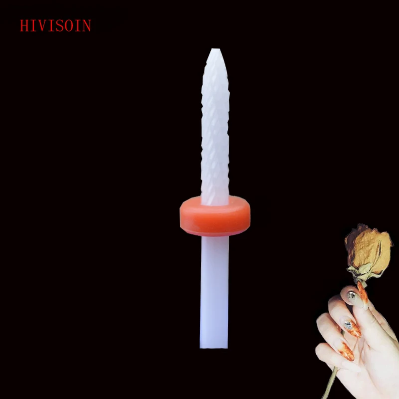 

5Pcs White Ceramic Nail Drill Bit - Under Nail Cleaner Bit - F (0036.023)