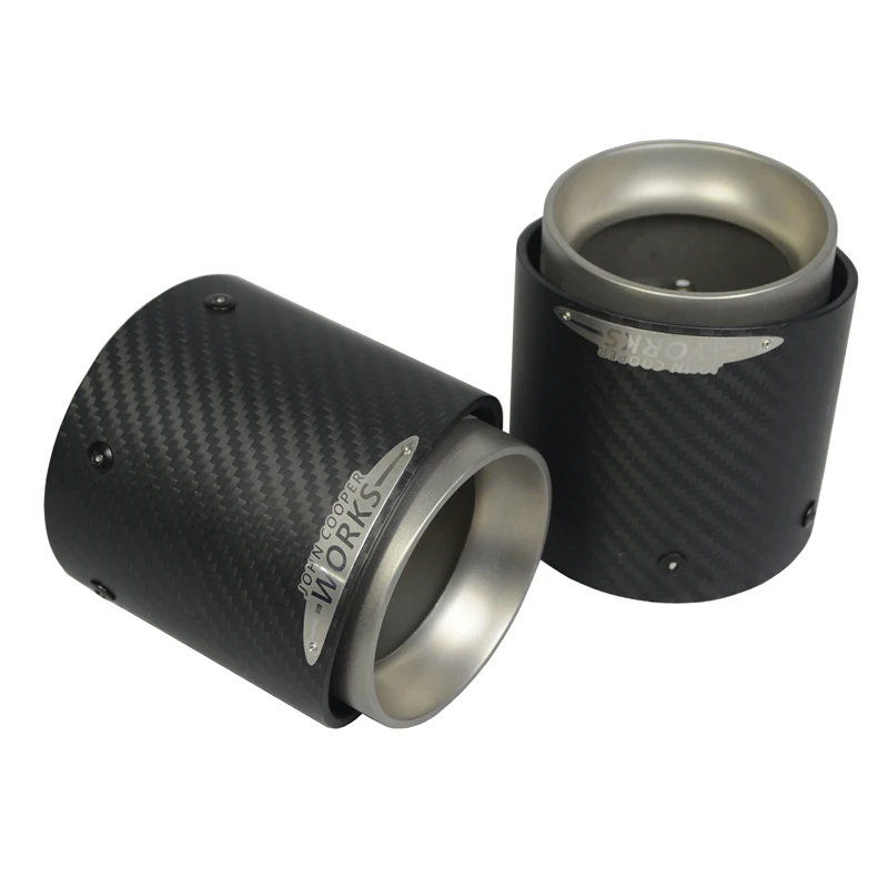 Насадки из углеродного волокна для глушителей Mini Cooper Countryman/Clubman R55/R56/RR60/R61/F54/F55/F56