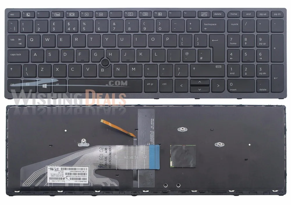 Соотношение цены и качества! Новый для HP ZBook 15 G3 17 848311-031 Великобритания клавиатура