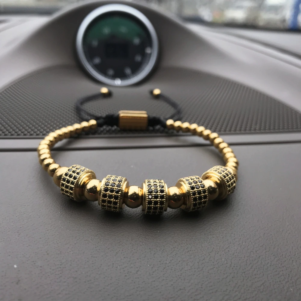 bracelet men/gold/femme/stainless steel/beads/jewelry/bracelets for mens fashion men bangles bracelets 2018 valentine | Украшения и