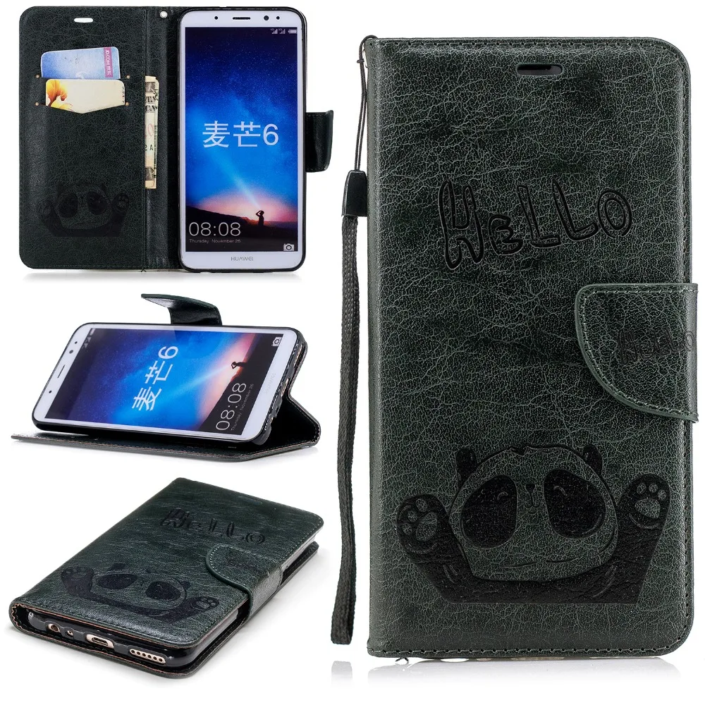 SjuzyyU phone Case For Huawei Maimang 6 funda PU Leather Flip Wallet Card Cover Coque Capa | Мобильные телефоны и