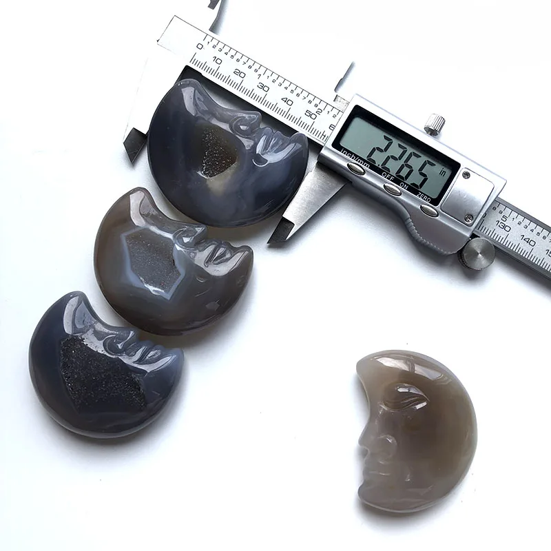 Натуральный кристаллический Агат кулон в виде черепа Geode ручной работы