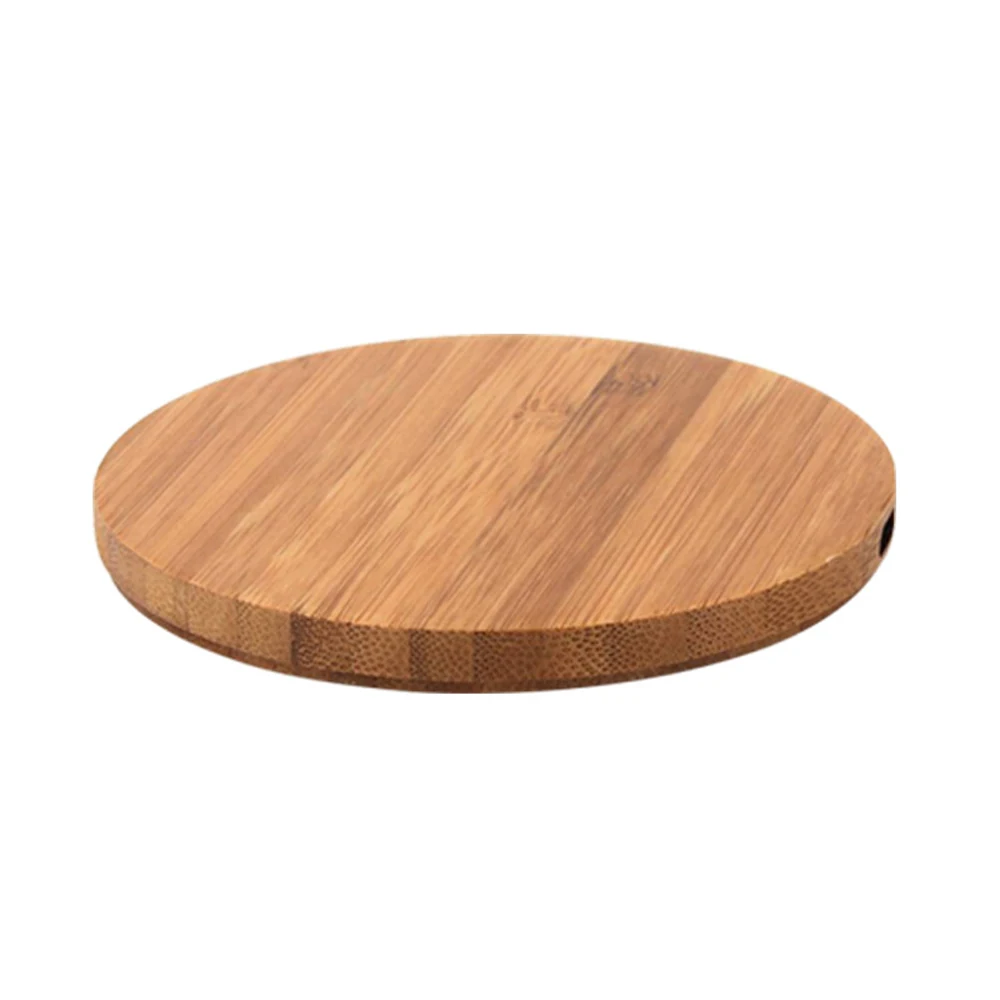 Деревянное Беспроводное зарядное устройство для iPhone X 8 Plus Bamboo Qi Беспроводная
