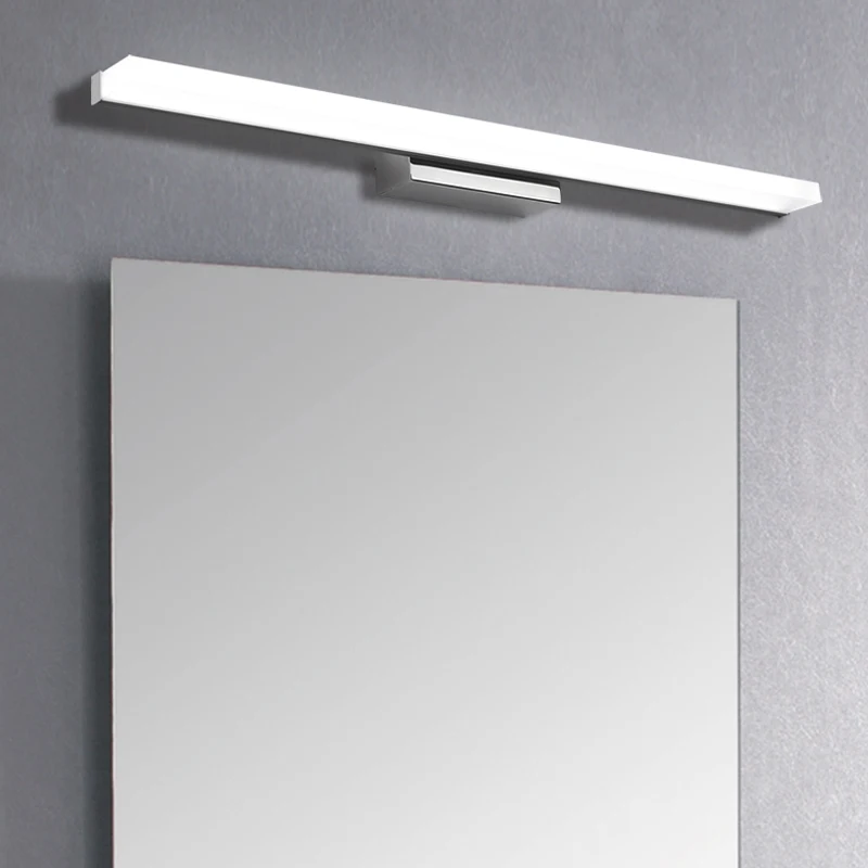 

DX Modern Led Wall Lamp Waterproof Light Fixture Bathroom Mirror Light Makeup Luminaire Acrylic Metal Toilet Light White Luster