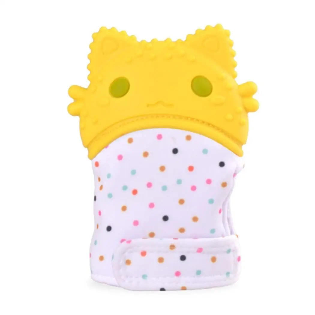 1 шт. Детские Силиконовые перчатки для прорезывания зубов конфеты обертка звук