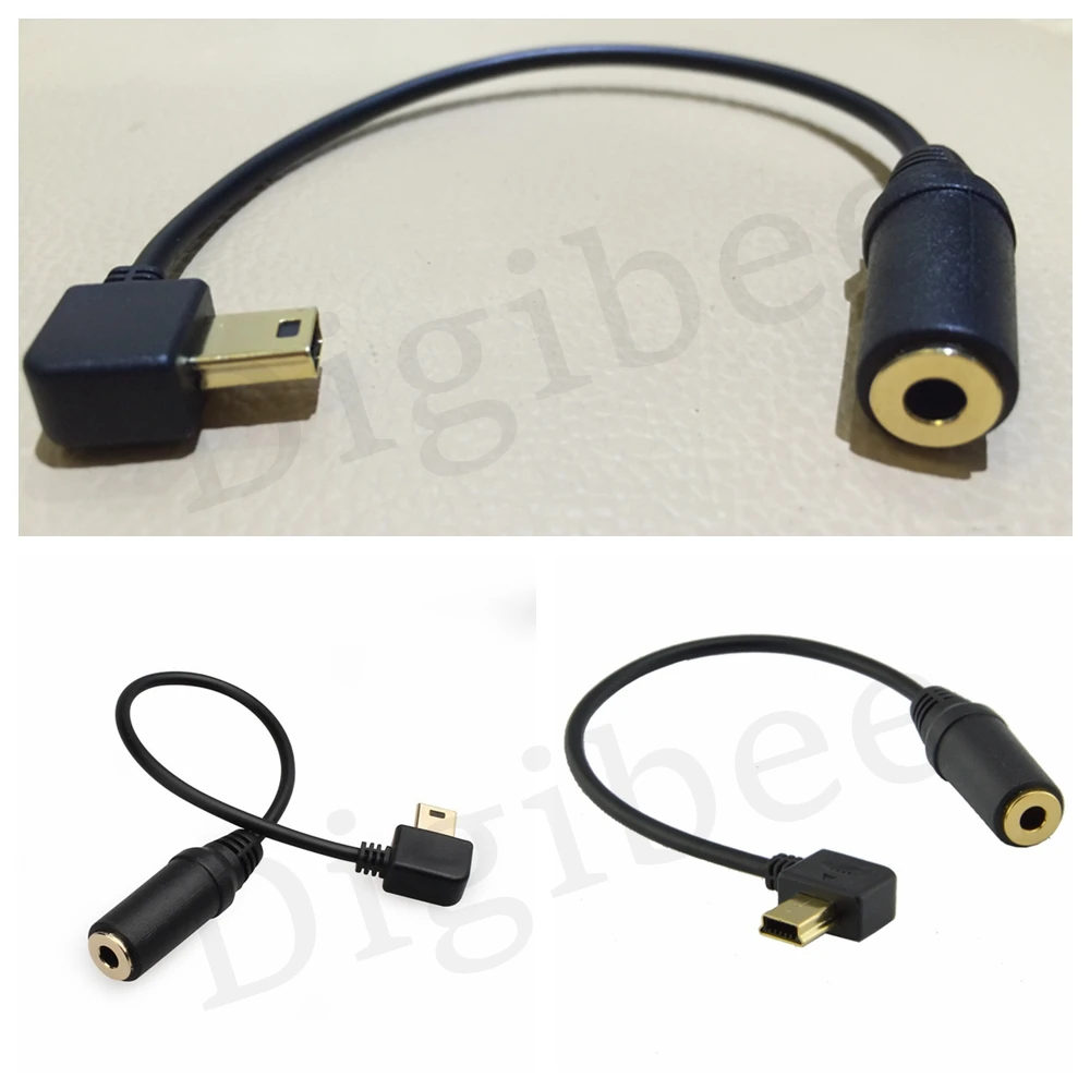 1 шт. позолоченный 3 5 мм аудио разъем для 10Pin Мини USB адаптер кабель GoPro Hero + 4 камеры