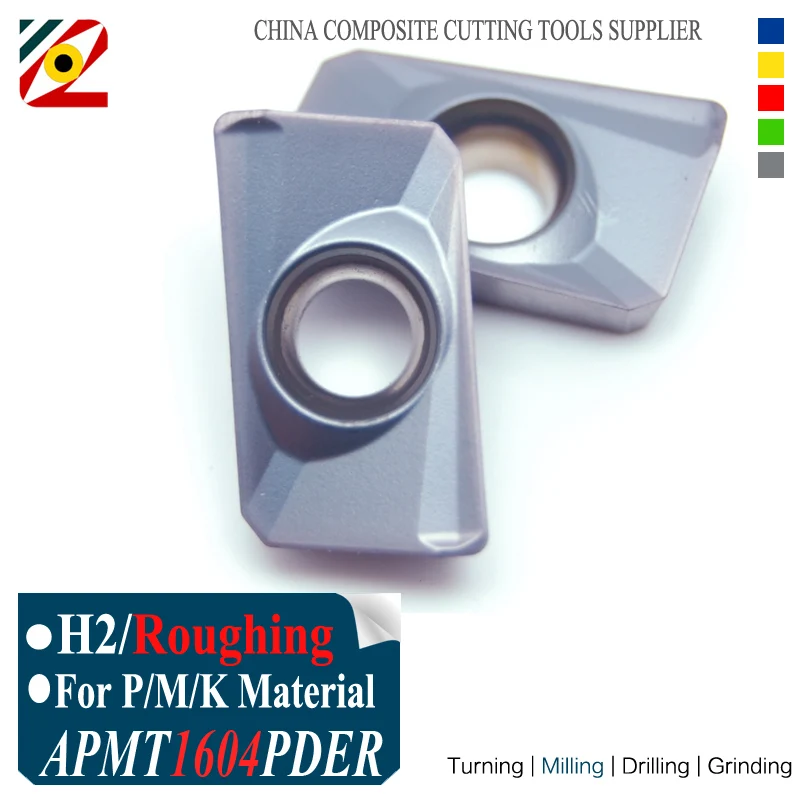 

EDGEV APMT1604 PDER H2 EP5250 Milling Carbide Inserts for Indexable End Mill Cutter CNC Machine