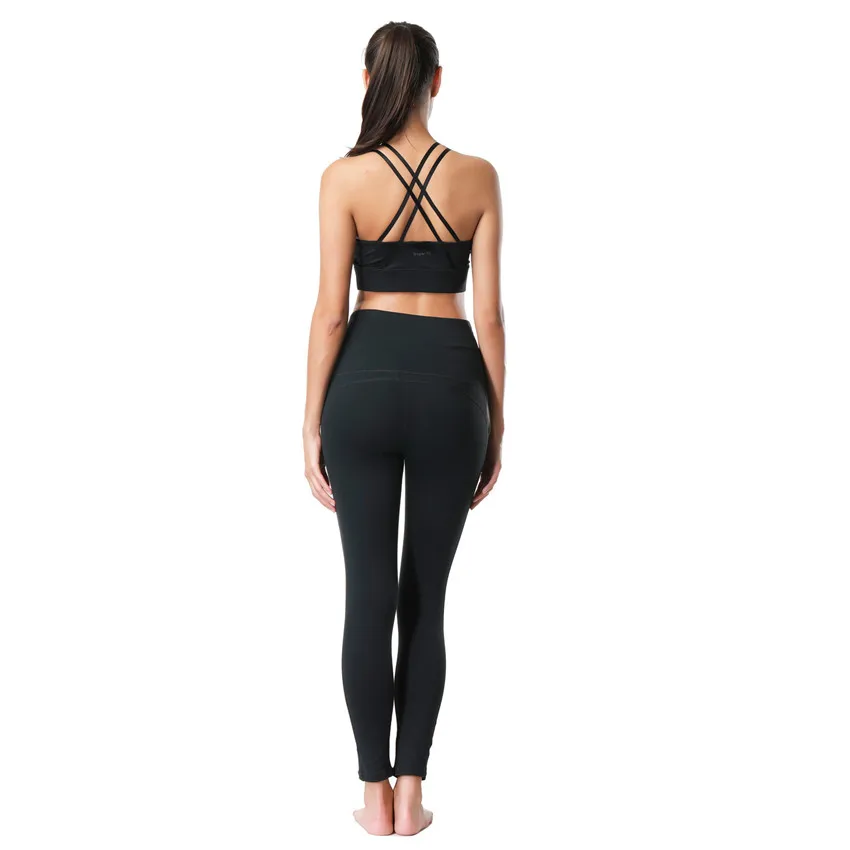 Женский комплект для занятий йогой Dragon Fit из 2 предметов: укороченный топ