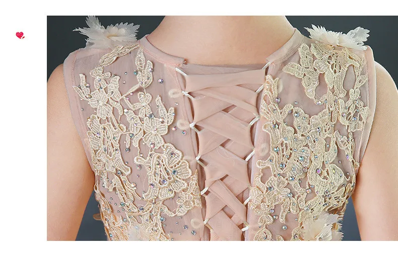 Glizt Long Trailing Flower Girls Dresses for Wedding Puffy Kids Pageant Dress First Holy Communion Party Prom | Детская одежда и