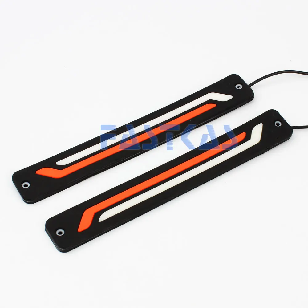 Дневные ходовые огни светильник 100% Водонепроницаемый LED DRL Белый Оранжевый Цвет