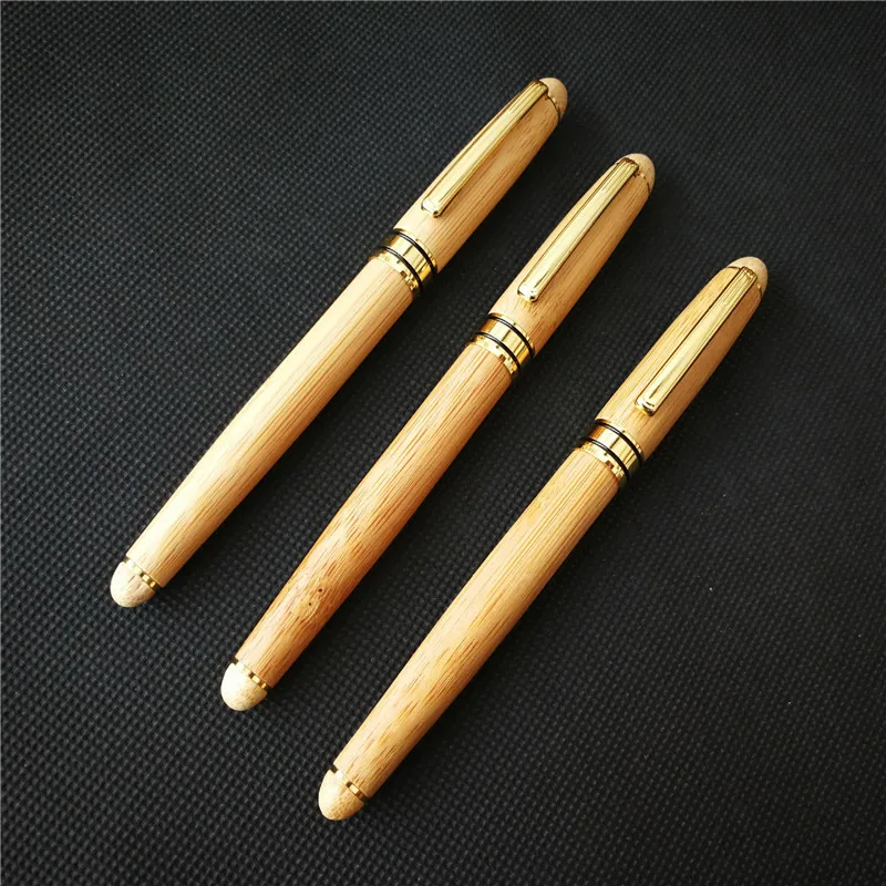 Деревянная шариковая ручка Banboo stylo pennen boligrafos kugel11.ber canetas penna kalem ручки для письма