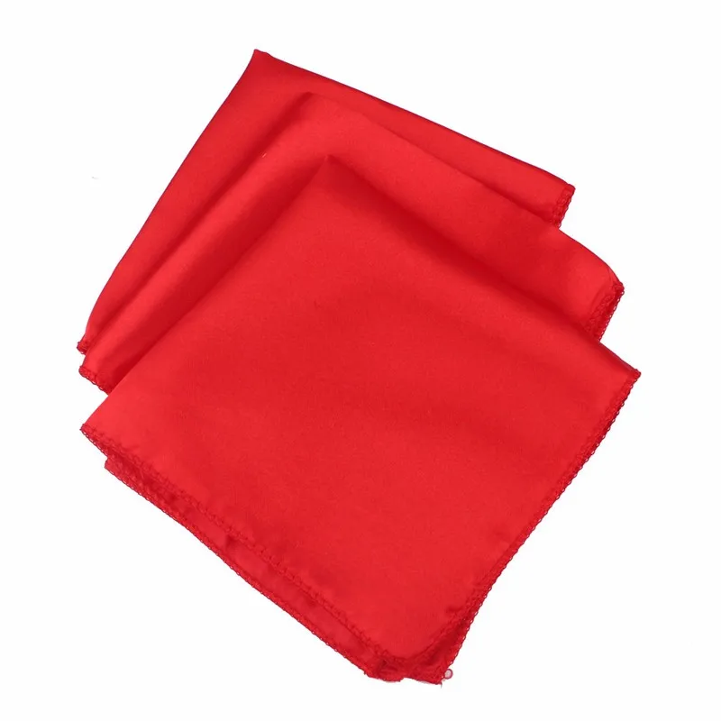 Red 100 шт 30*30 см атласные салфетки банкетный стол обеденные салфетки платки карманные для дома, вечерние, свадебные украшения стола - Цвет: Red
