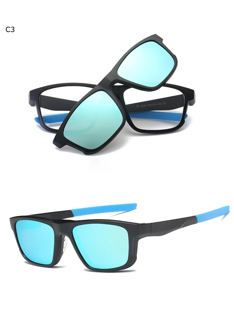 Belmon очки оправа мужские и женские солнцезащитные очки с поляризованные прикрепляемые солнцезащитные очки магнитные очки Мужская рецептурная оптика RS486