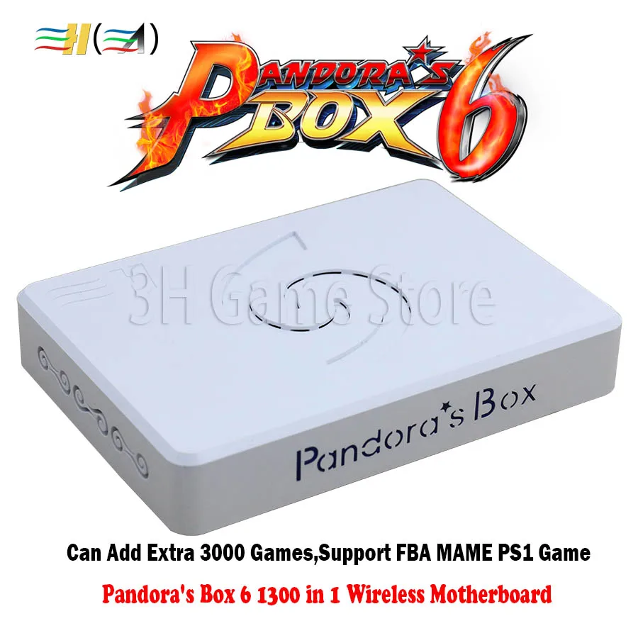Оригинальная коробка Pandora Box 6 1300 в 1 беспроводная версия материнская плата
