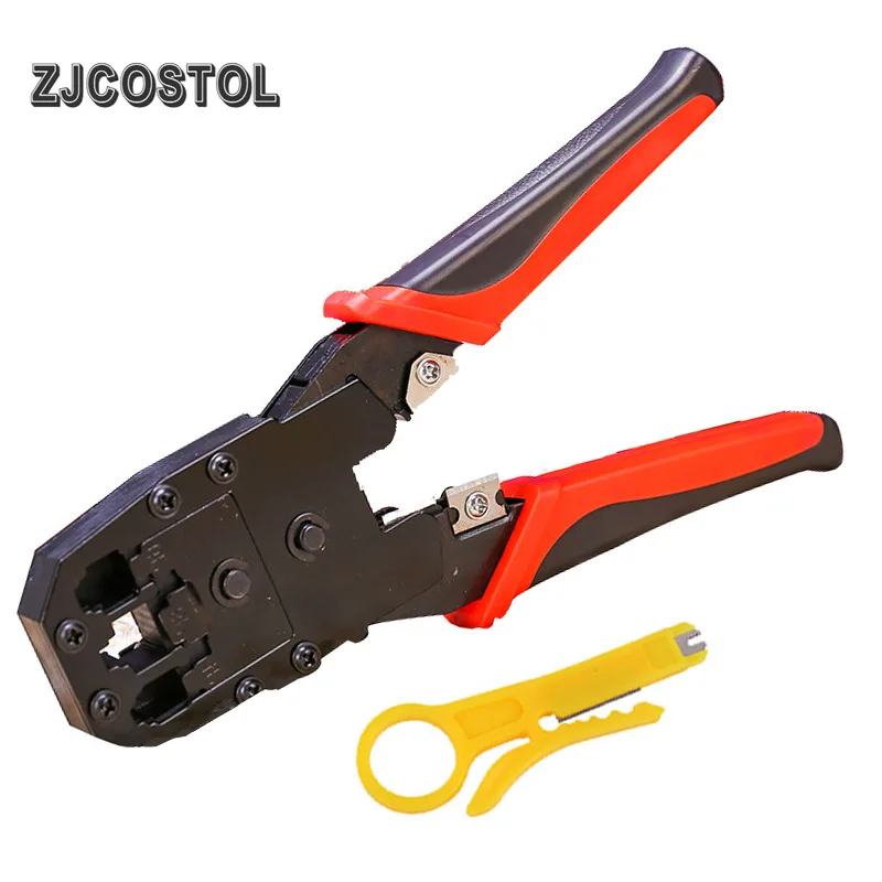 

ZJCOSTOL Network Crimping Plier Multifunctional Ethernet Network Cable Crimp For 8P / 6P / 4P Plug Network Crimping Tool