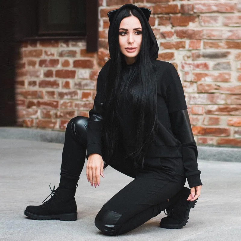 BKLD осенне зимний новый модный спортивный костюм с длинным рукавом Толстовка