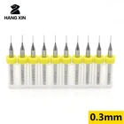 Набор сверл для печатных плат, 0,3 мм, 0,35 мм, 10 шт.