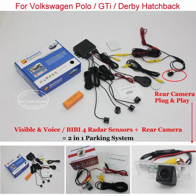 Датчик парковки для Volkswagen VW Polo / GTi/Derby камера заднего вида|car parking|parking sensorcar parking sensor
