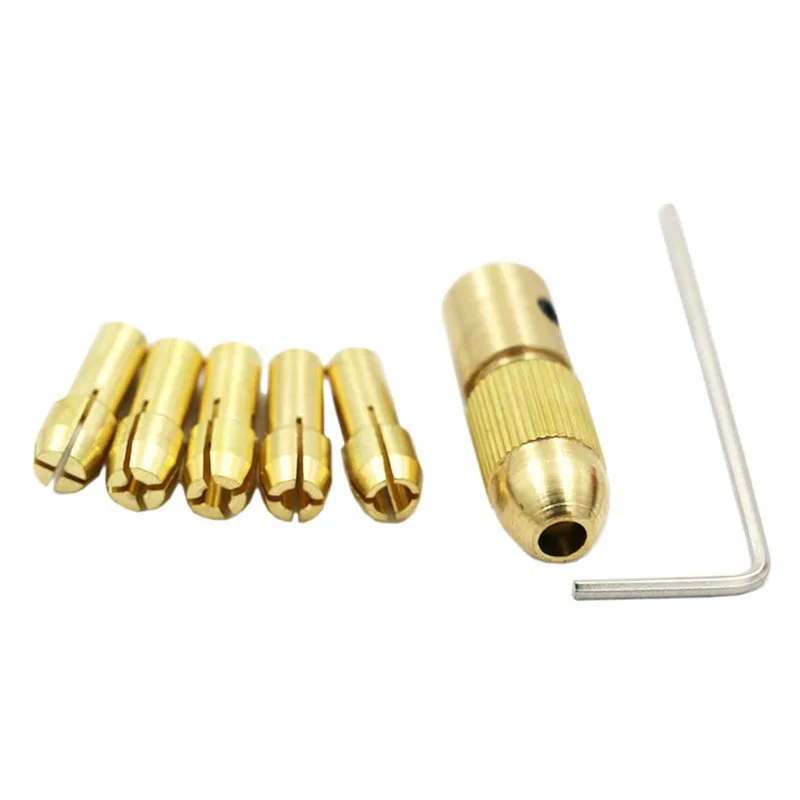 Новинка 5 шт. 0 3 мм набор миниатюрных зажимных патронов для электродрели hoppinh M25|drill