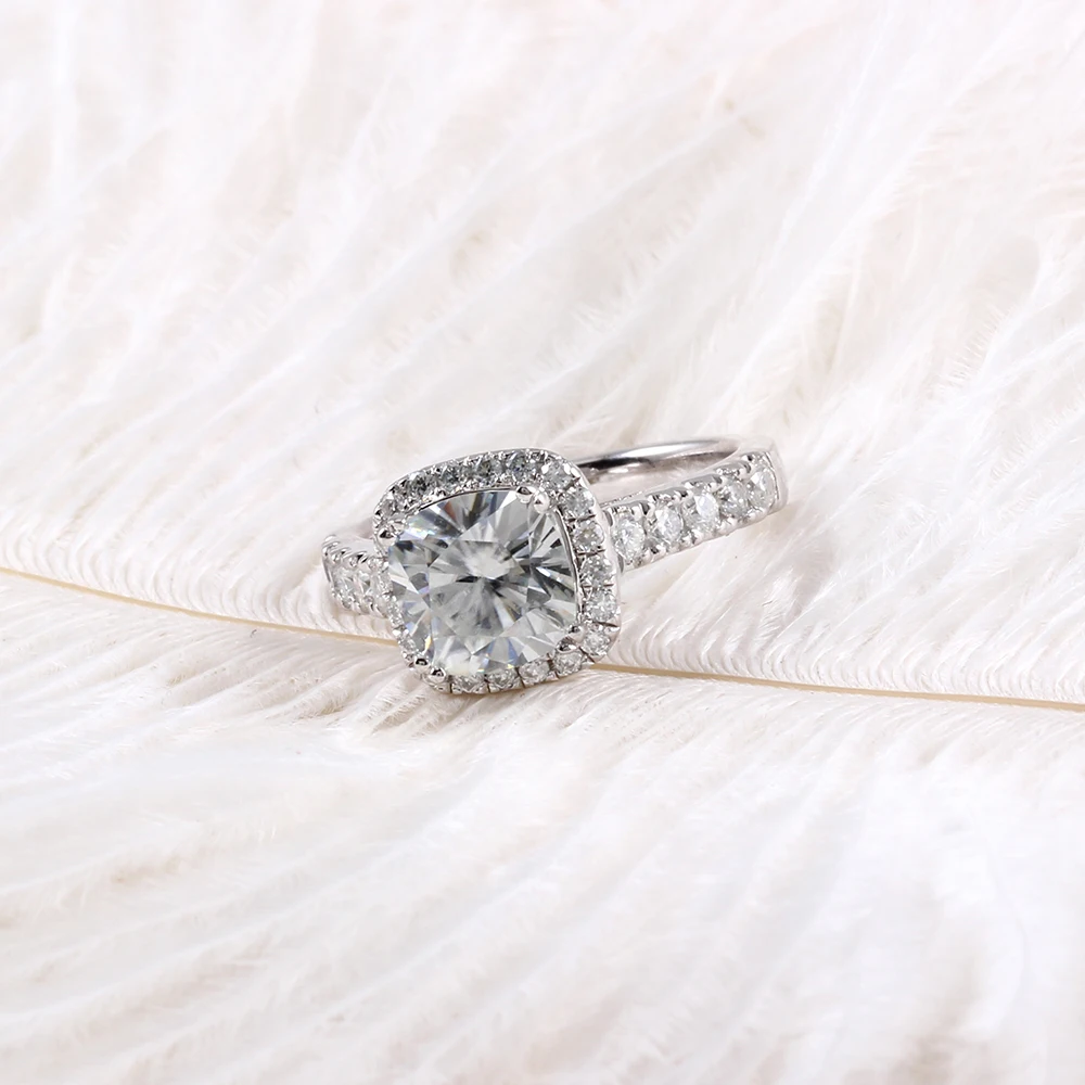 Женское кольцо TransGems серебряное из стерлингового серебра 925 пробы длиной 2ct 7 5 мм