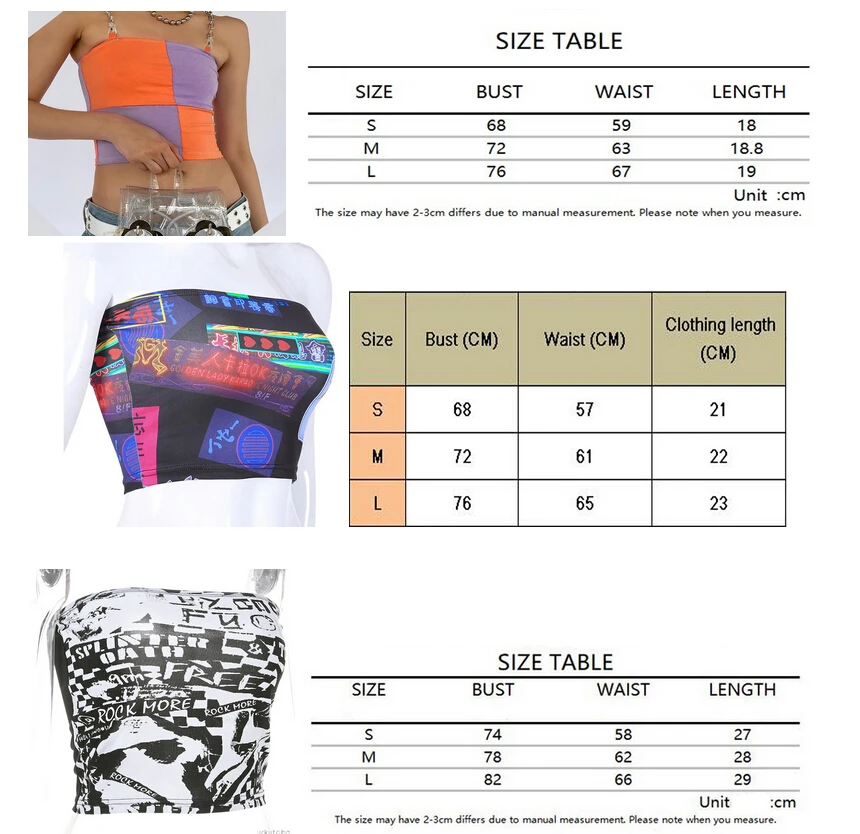 Women Sexy Metal Sling Vest Camisole Tube Top Print Slim Fit Bralette Bustier Shirt Club Crop Short Tee | Женская одежда