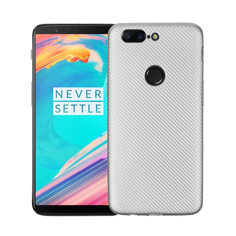 silver YueTuo Роскошный чехол для oneplus 5 5 t one plus 5 5T 5 t Ультра тонкий мягкий силиконовый чехол из ТПУ аксессуары для задней крышки - Цвет: silver