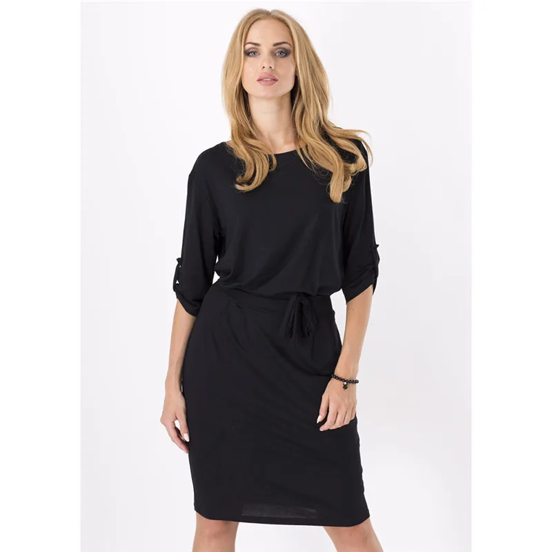 New Fashion Bandage Women Dress Brand Party Club Dresses Round Neck Knee Length Office Vintage | Женская одежда
