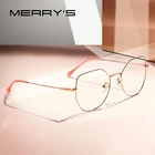 MERRYS дизайн для женщин Мода синий свет Блокировка оптические рамки Сверхлегкий кошачий глаз близорукость рецепт очки S2025