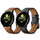 20 мм кожаный ремешок для Samsung Galaxy Watch 42 мм версия браслет ремешок для SM-R180 Gear Sport Huawei 2 Garmin Watch