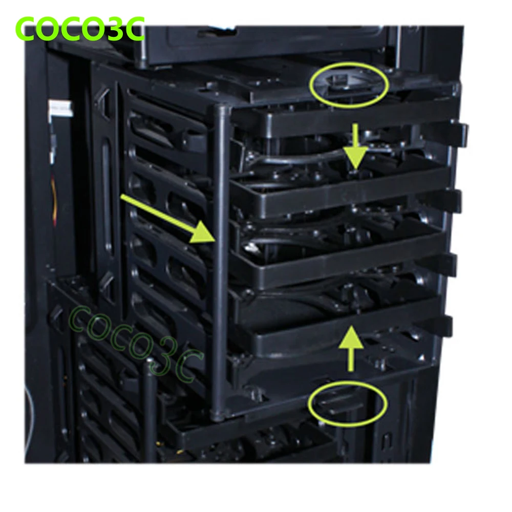 

4 Bays Drives Protective Case Box For 2.5" 3.5" SATA SAS IDE HDD Enclosure external SSD Storage Cabinet