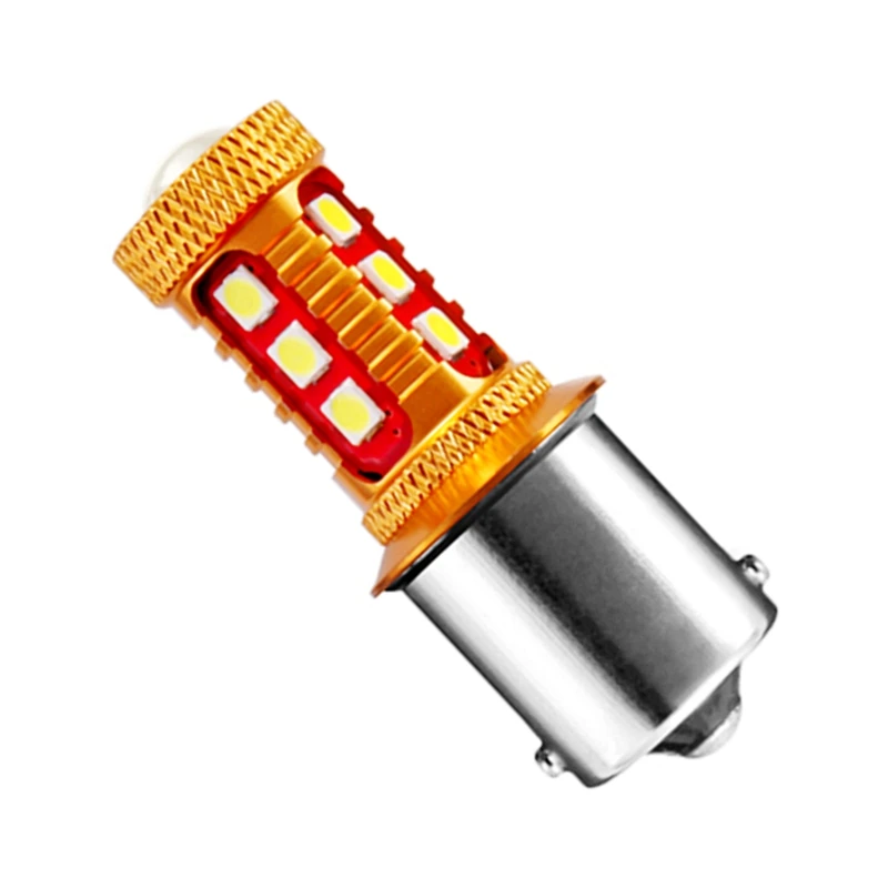 100 шт. 1156 BA15S P21W 7506 R5W R10W 15 SMD 3030 Светодиодные Автомобильные стоп сигналы