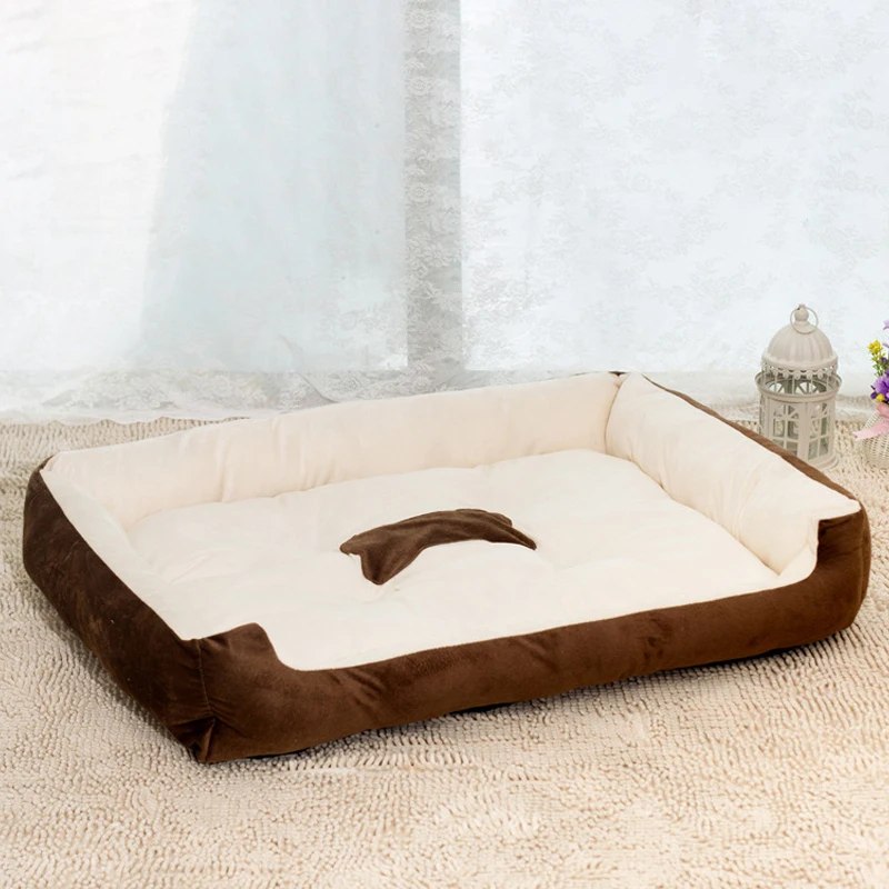 Кровать для питомца собаки теплый дом мягкий материал гнездо осень и зима теплая