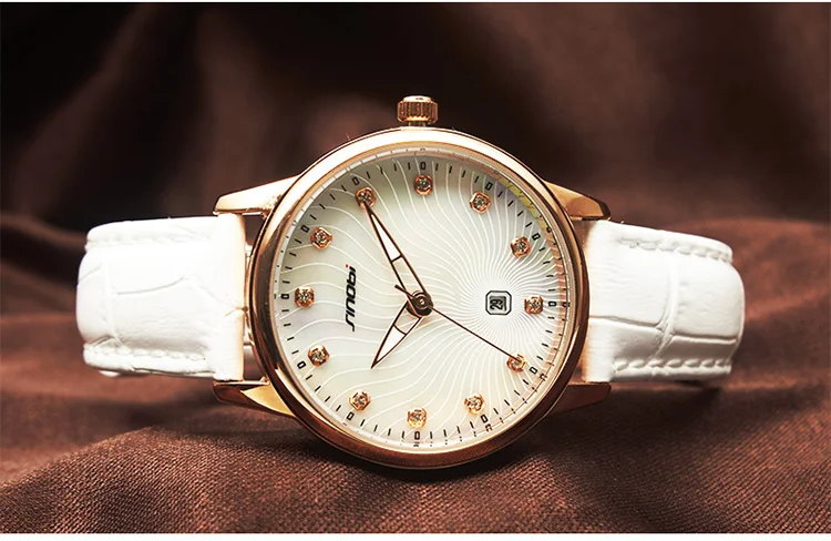 Sinobi женские часы красный мода повседневная кварцевые relogio женщина для montre femme reloj