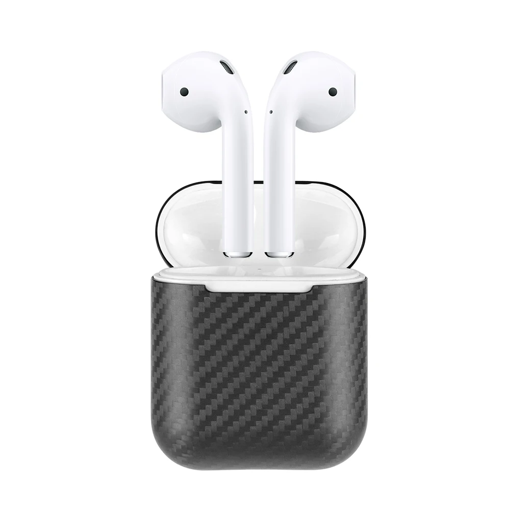 Чехол M Для Apple AirPods чехол из 100% натурального углеродного волокна Ультратонкий