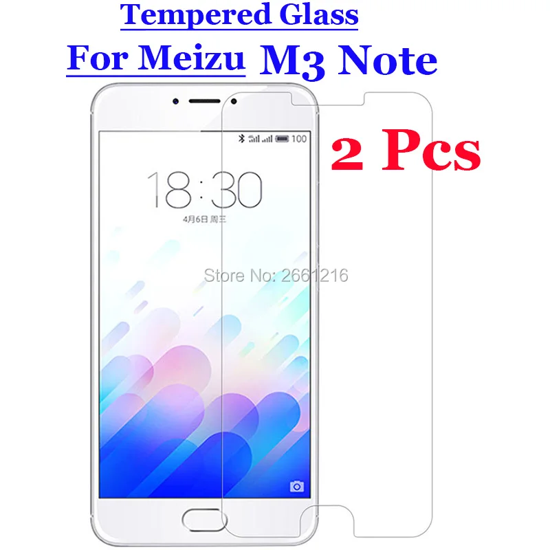 2 шт./лот для Meizu M3 Note закаленное стекло 9H 2.5D Премиум Защитная пленка экрана 5