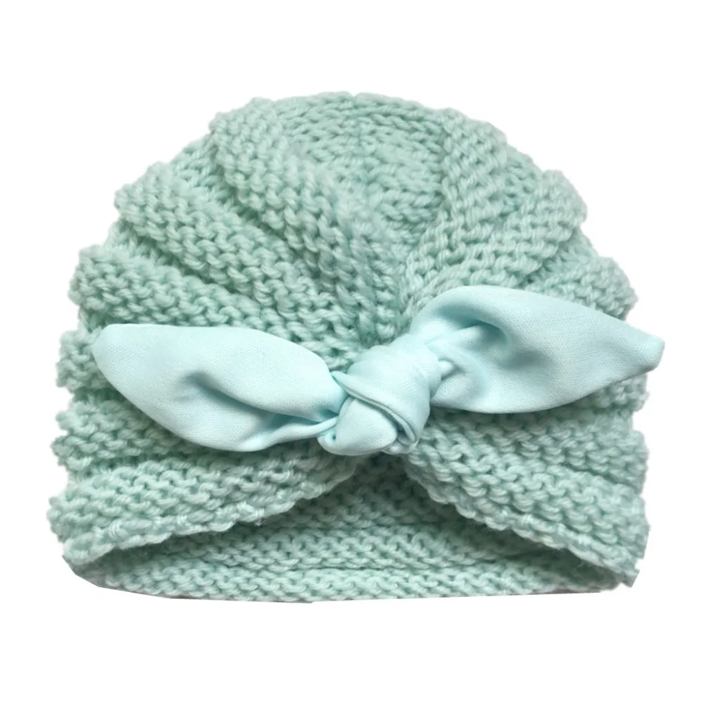 2017 New Baby Winter Bonnet Knit Crochet Beret Girl Cap For Children Cotton Hat Warm Cute Hot Kid Beanie Unisex | Мать и ребенок