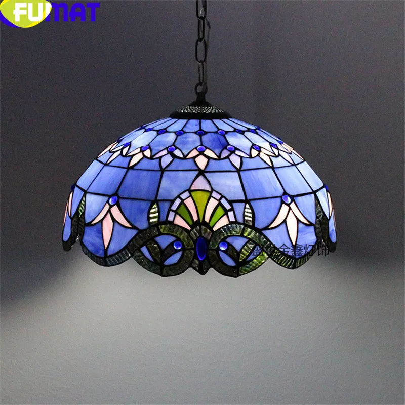 Подвесной светильник FUMAT Tiffanylamp светодиодный подвесной из витражного стекла для