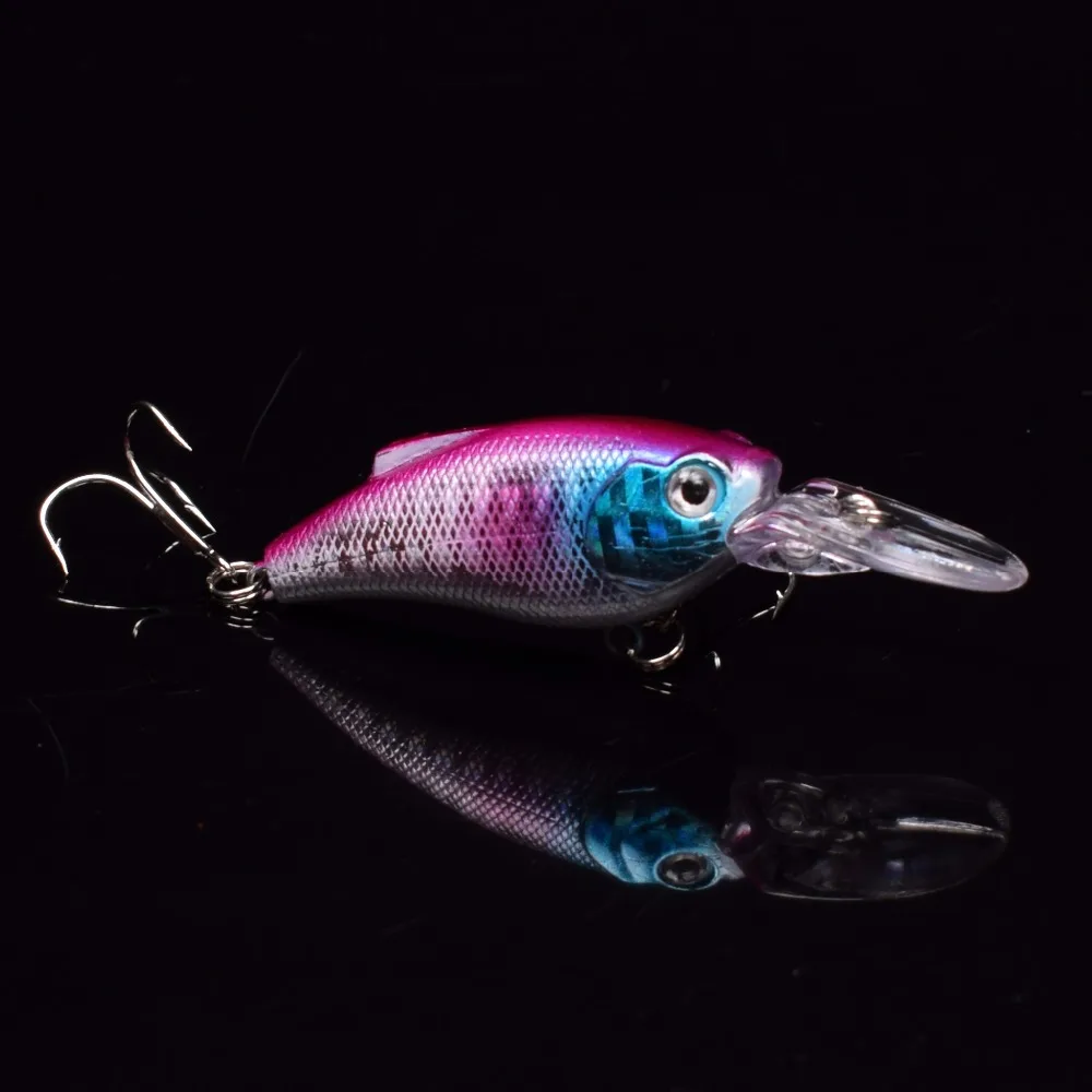 Плавающие Глубокий Дайвинг Crankbait Блесен 17 8 г/70 мм реалистичные воблеры с 6 # крючки