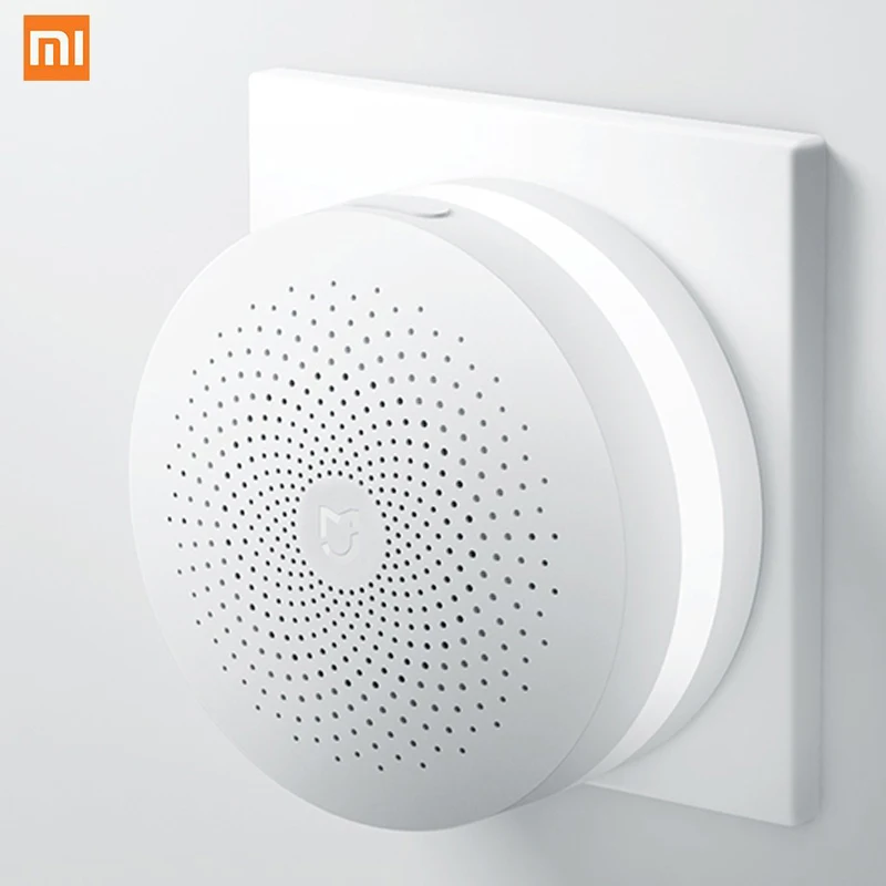 XIAOMI Mijia умный дом Многофункциональный шлюз управления центр с 7 светодиодный датчик света умный пульт дистанционного управления