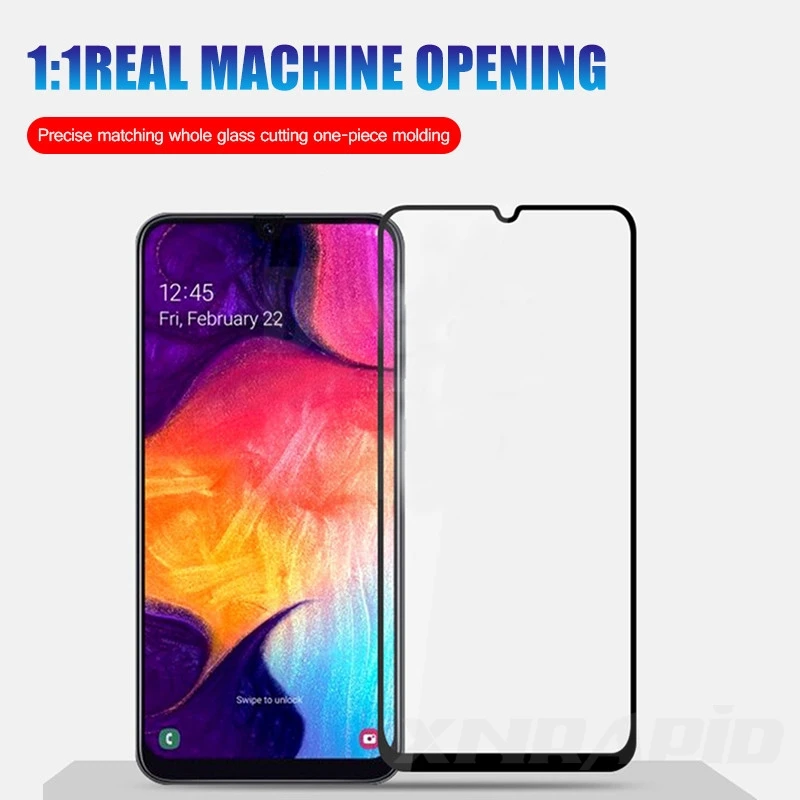 Защитное стекло 20D подходит для samsung Galaxy A10 A30 A50 A8 A7 2018 M10 M20 M30 Защитная пленка