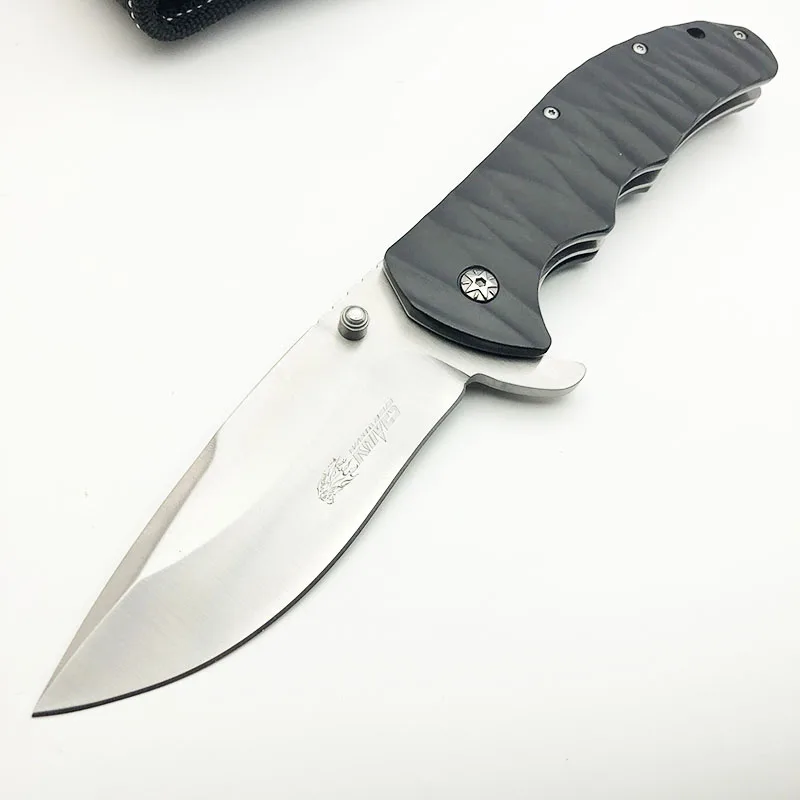 black SR SR630A складной карманный ножи 3Cr13 лезвие, с алюминиевой ручкой Открытый Отдых выживания тактический утилита EDC инструмент Bushcraft для шашлыков - Цвет: black