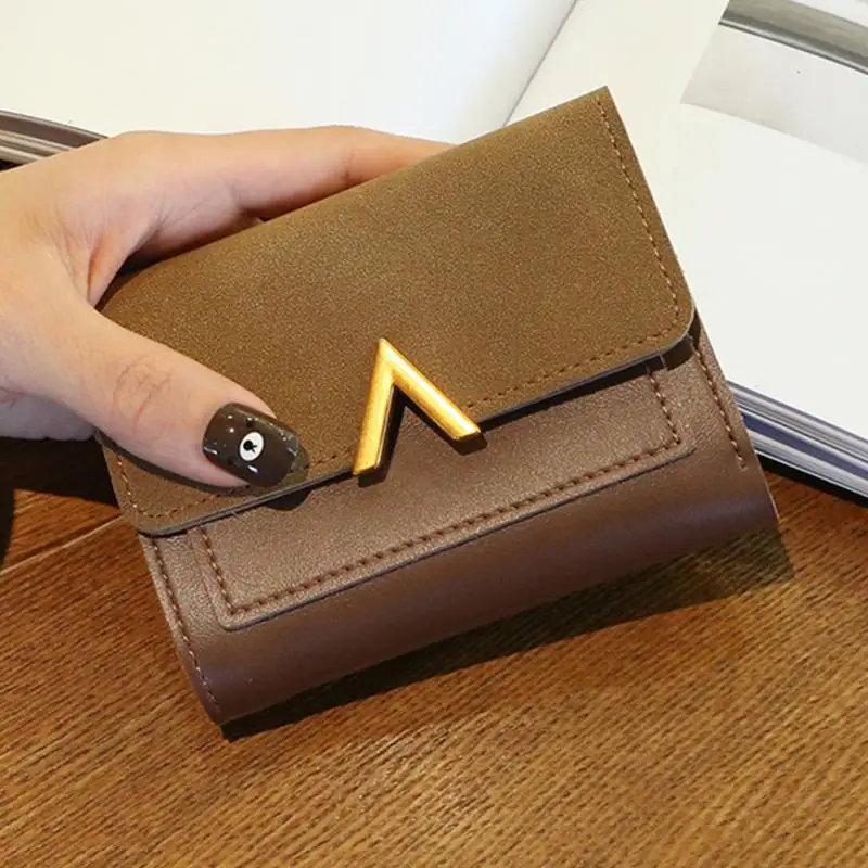 Новинка, маленький женский кошелек из матовой кожи Carteira Mini, женские кошельки и кошельки, короткий женский кошелек для монет, кредитный держатель для карт#96