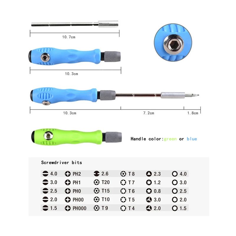 32 In 1 Precision Screwdriver Set Multi-function Phillips and Torx Screwdrivers Hand Tool for Laptop Computer Repair Tools | Инструменты
