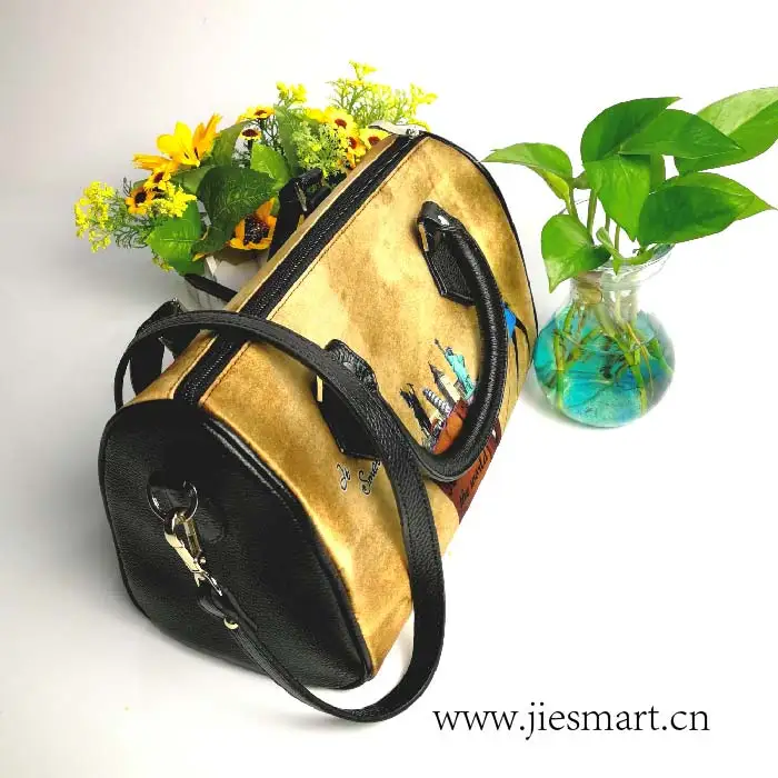 JIESMART JV Дорожная сумка из натуральной кожи вместительная светильник легкая для