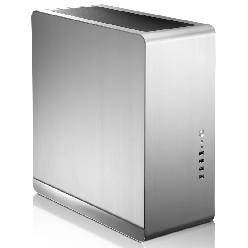 Серебристый JONSBO UMX4S алюминиевый корпус поддержка ATX материнская плата питание USB3.0 с водяным охлаждением дома медиа шасси - Цвет: Серебристый