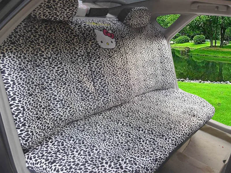 Универсальные Мультяшные чехлы на сиденья автомобиля с изображением розового