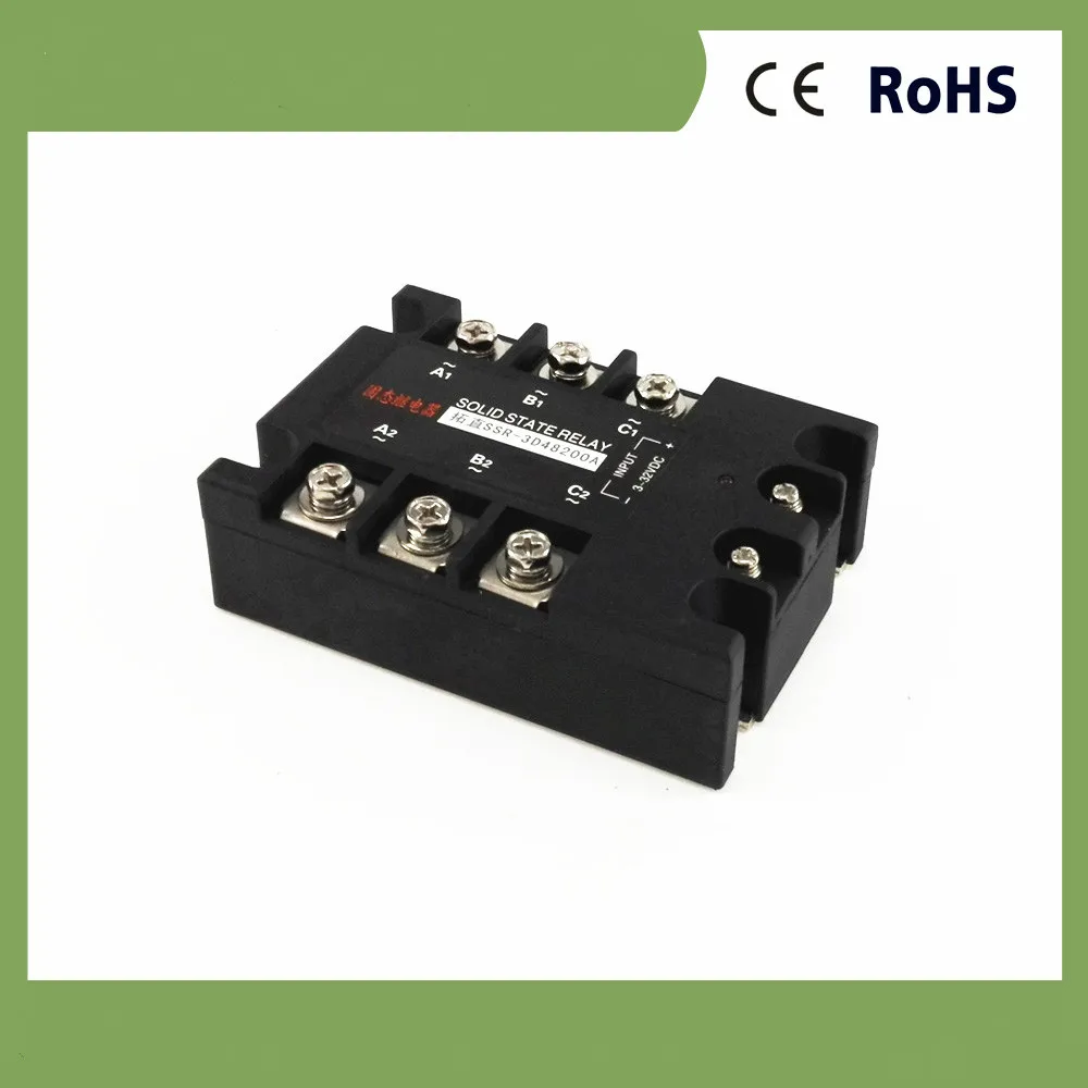 Трехфазное твердотельное реле 200A 480VAC SSR-3D48200A DC контролируемое AC | Бытовая техника