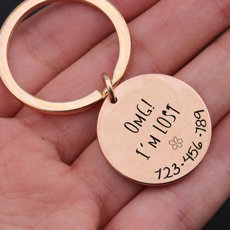 Персональный Брелок С телефонным номером персональный брелок с теряемым
