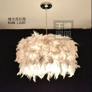 Бесплатная доставка перьевая креативная люстра с одной головкой современный